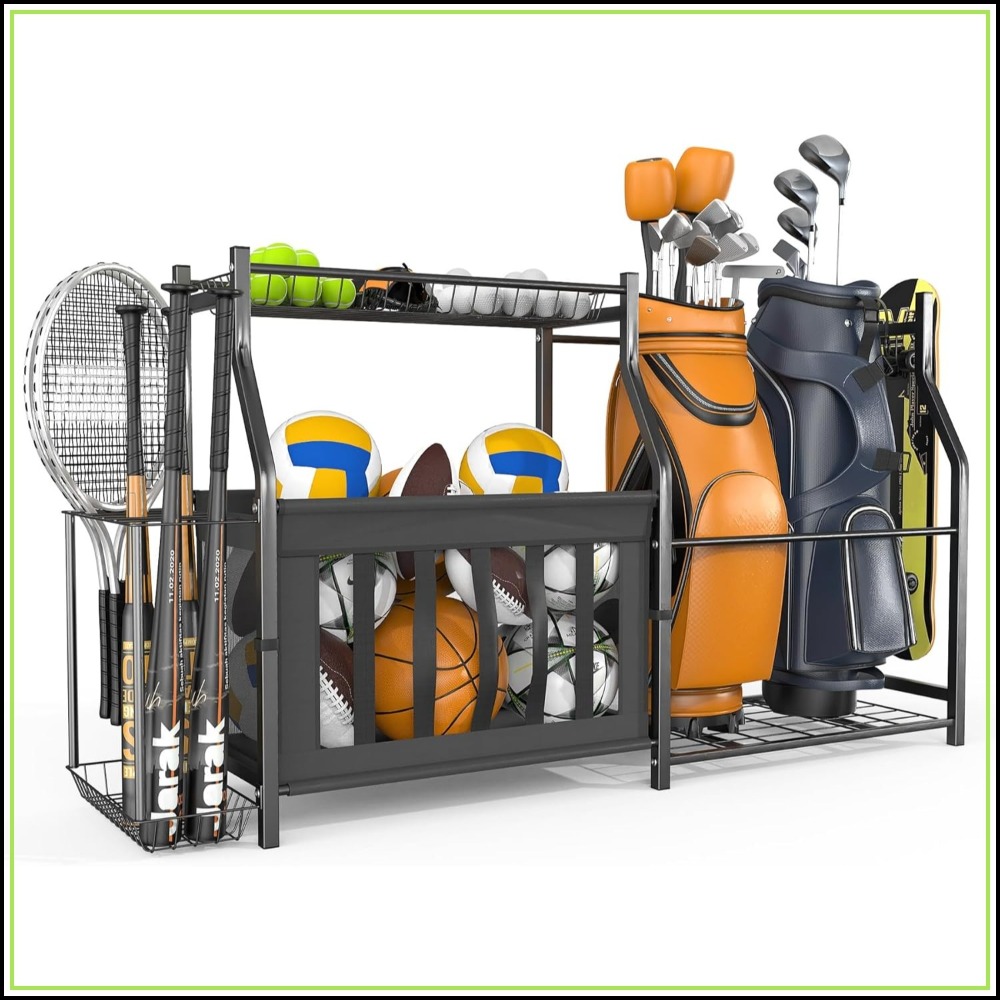 Golf Equipment Organizer For Garage - Garage Sports Equipment Organizer, Ball Storage