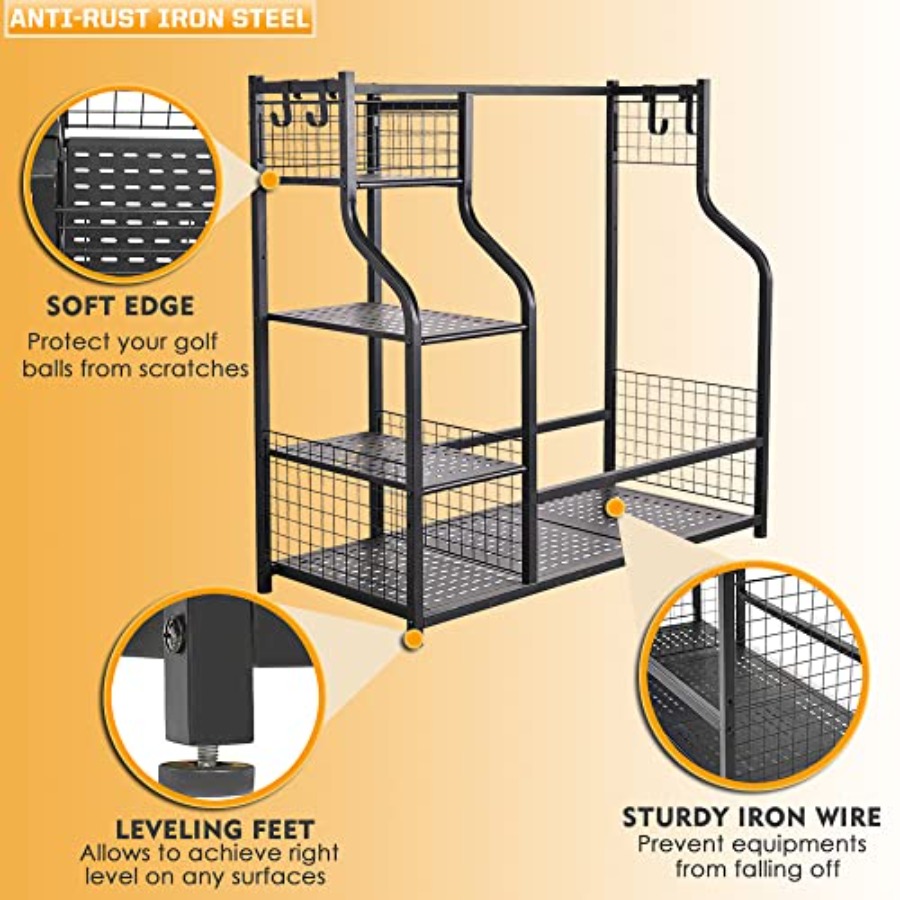 Golf Bag Garage Storage Organi - Golf Equipment Organizer For Garage incelemesi ve fiyatı