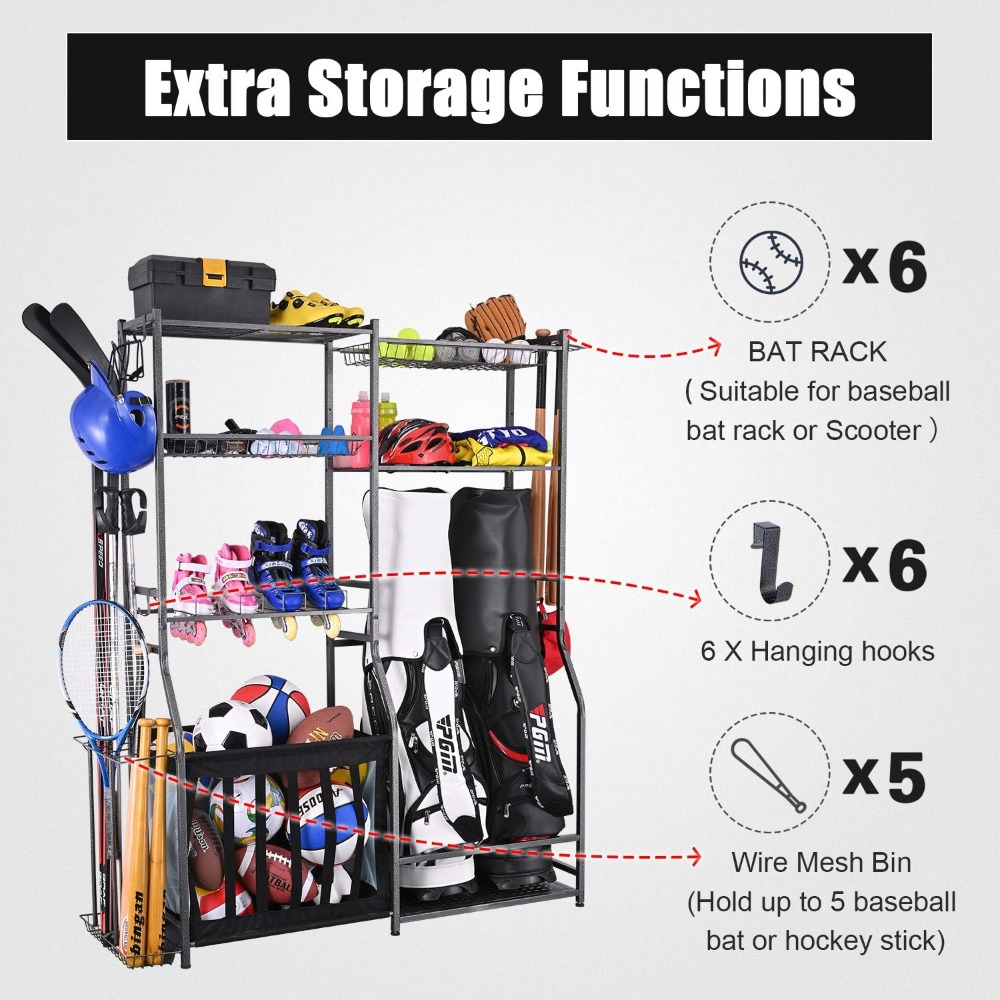 Garage Sports Equipment Storag - Golf Equipment Organizer For Garage incelemesi ve fiyatı