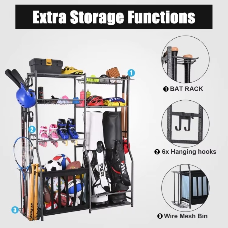 Popular Garage Sports Equipmen - Golf Equipment Organizer For Garage incelemesi ve fiyatı