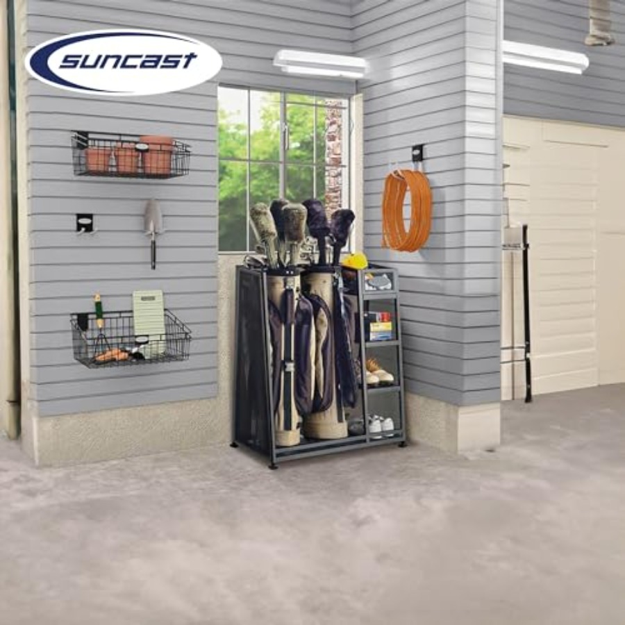 Heavy-duty metal golf bag and  - Golf Equipment Organizer For Garage incelemesi ve fiyatı