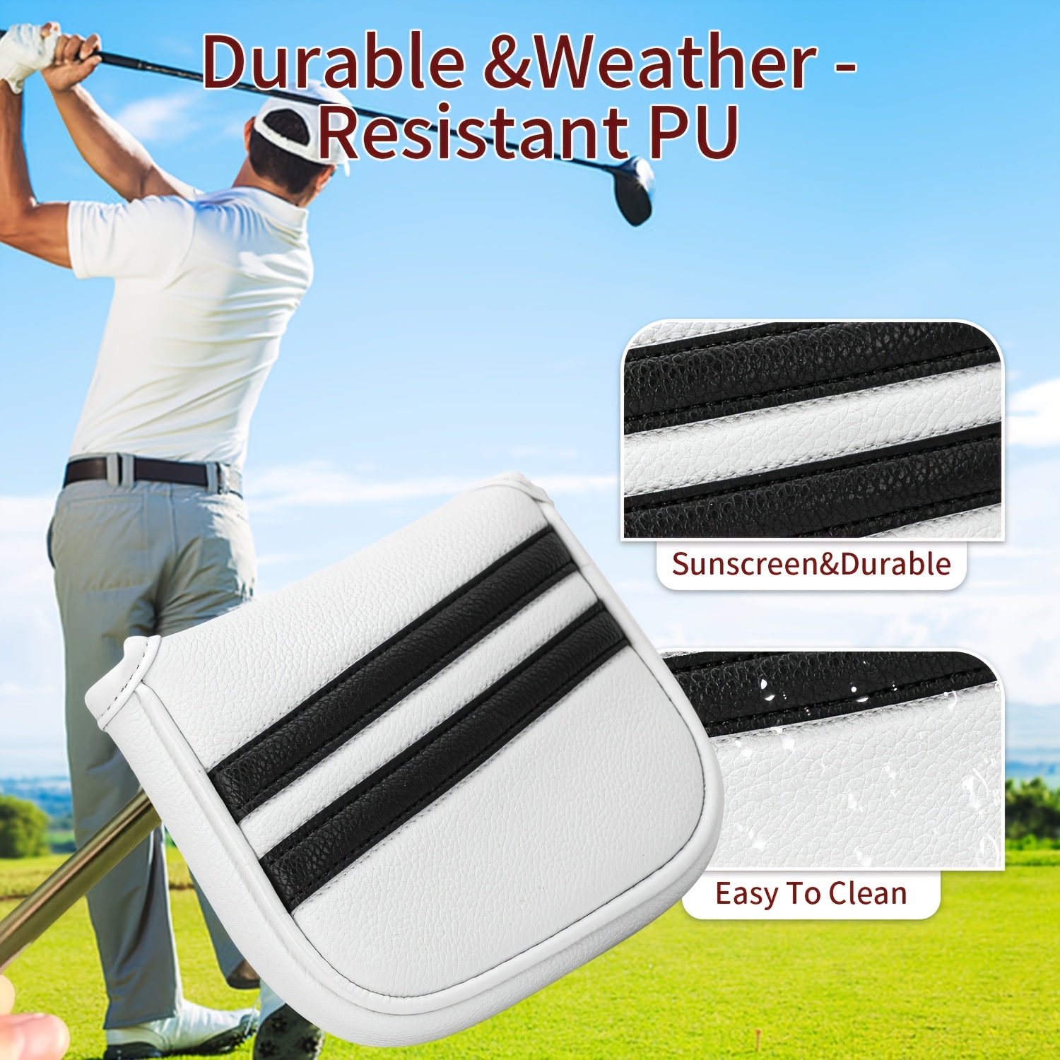 1pc Double Bar Stripes Style G - Golf Equipment Deals incelemesi ve fiyatı