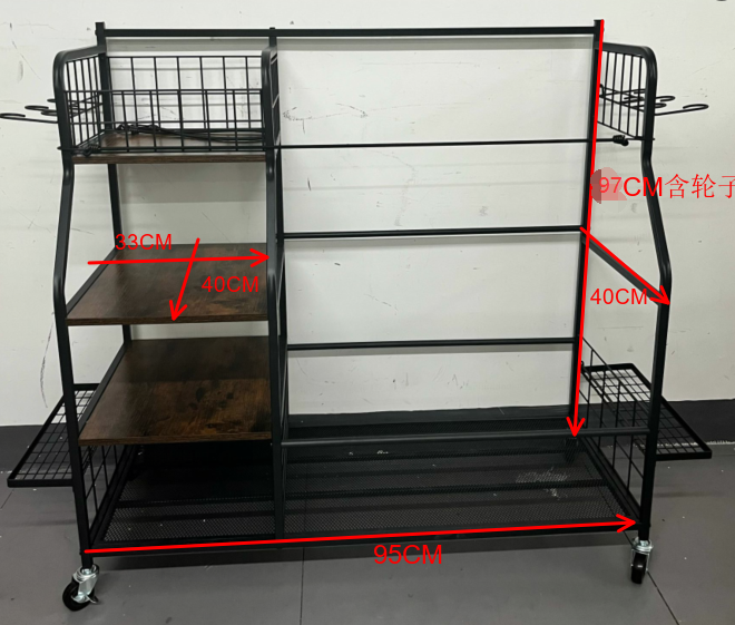 Rolling Golf Storage Rack Gara - Golf Equipment Organizer For Garage incelemesi ve fiyatı