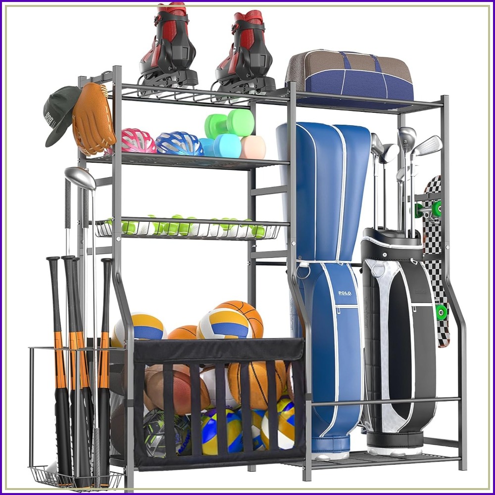 Heavy Duty Garage Sports Equip - Golf Equipment Organizer For Garage incelemesi ve fiyatı