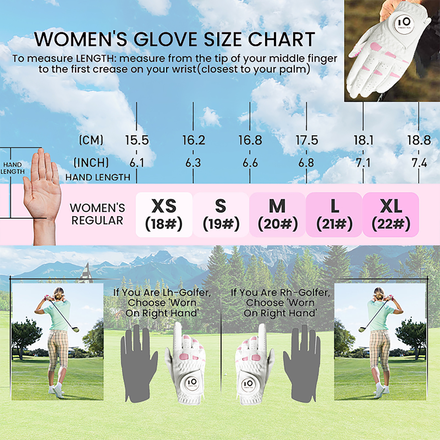 6 Pcs Rain Grip All Weather Wo - Golf Glove Cadet incelemesi ve fiyatı