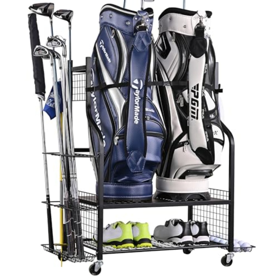 Golf Bag Storage Garage Organi - Golf Equipment Organizer For Garage incelemesi ve fiyatı