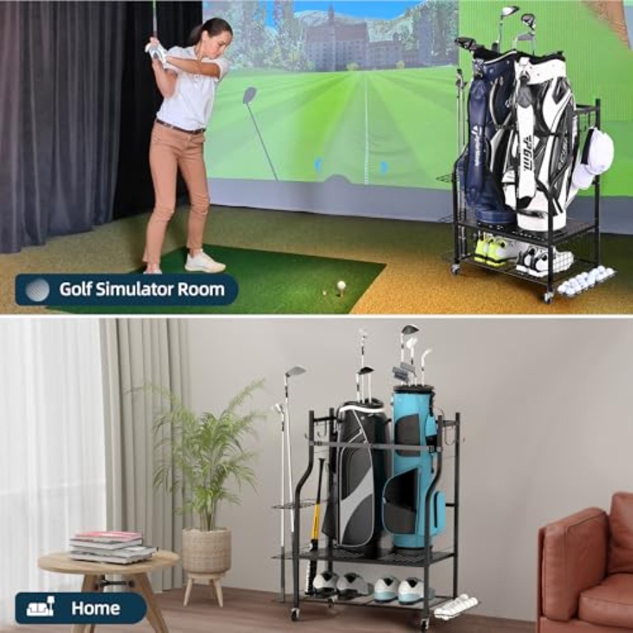 Golf Bag Storage Garage Organi - Golf Equipment Organizer For Garage incelemesi ve fiyatı