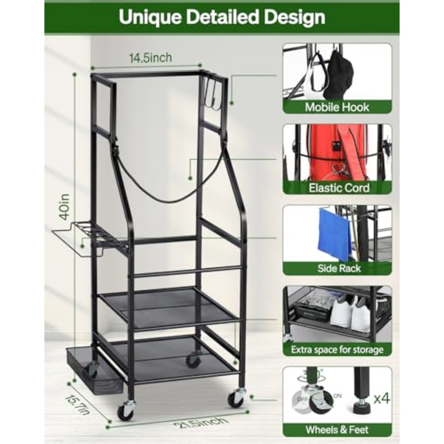 Golf Bags Storage Garage Organ - Golf Equipment Organizer For Garage incelemesi ve fiyatı