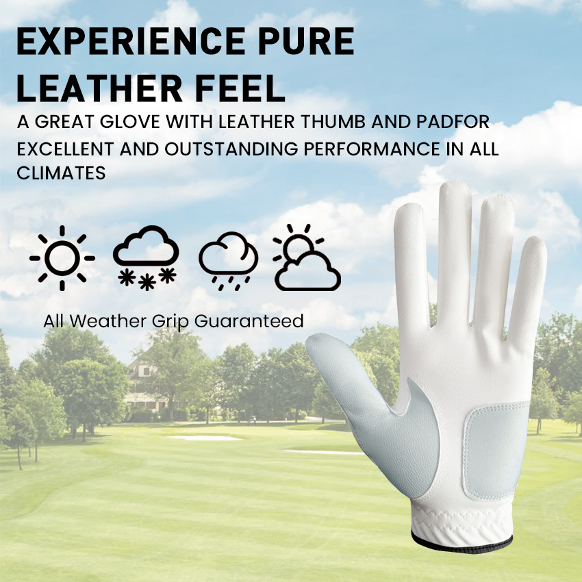5 Pcs Golf Gloves Men Leather  - Golf Glove Cadet incelemesi ve fiyatı