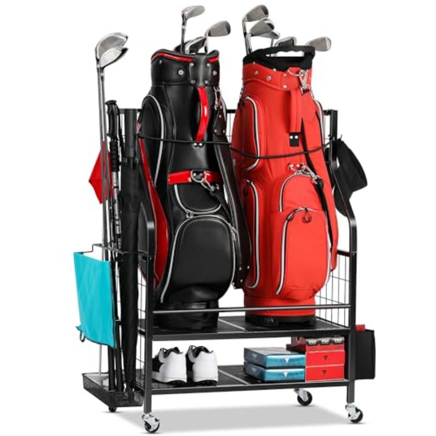 Golf Bag Storage Garage Organi - Golf Equipment Organizer For Garage incelemesi ve fiyatı