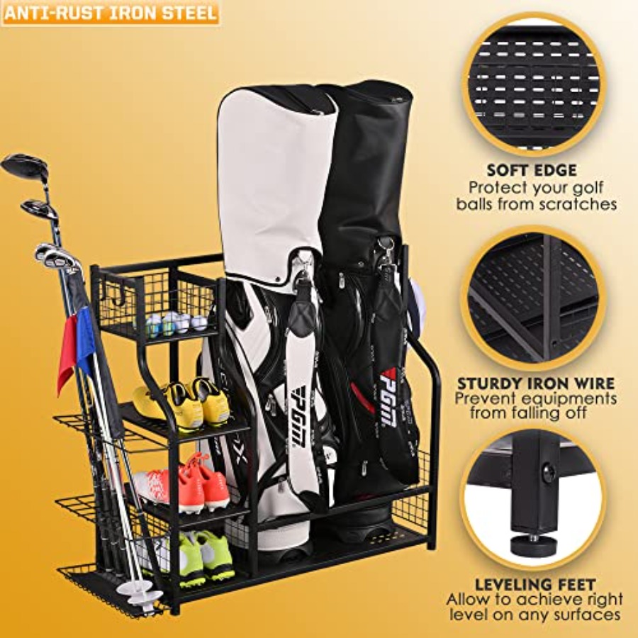 Golf Bag Garage Storage Organi - Golf Equipment Organizer For Garage incelemesi ve fiyatı