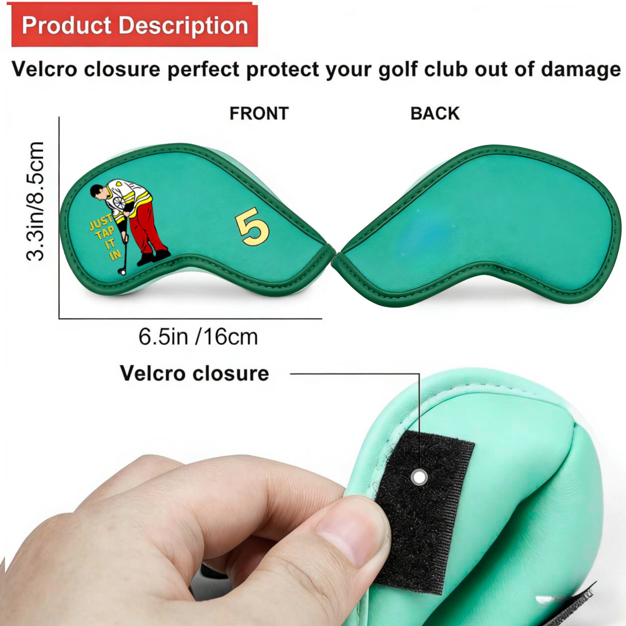9 pcs Golf Iron Covers with Fu - Golf Equipment Deals incelemesi ve fiyatı