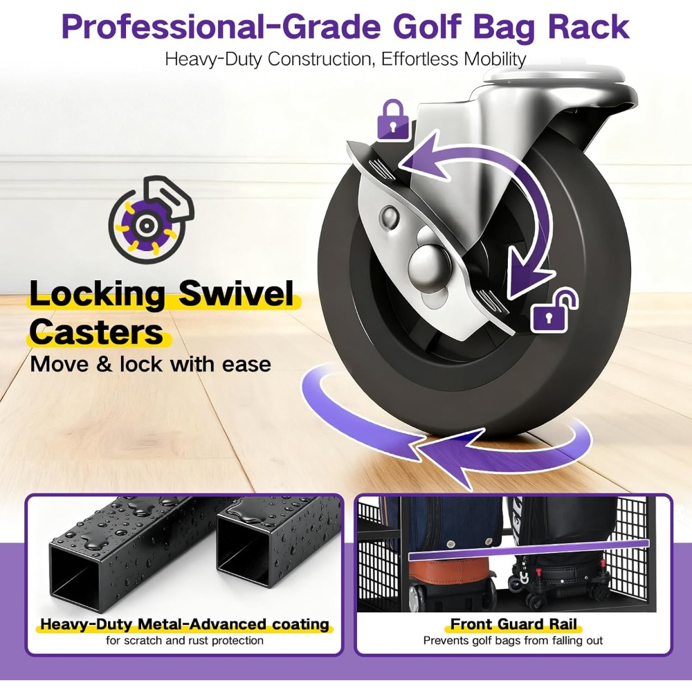US Shipping Golf Bag Storage R - Golf Equipment Organizer For Garage incelemesi ve fiyatı